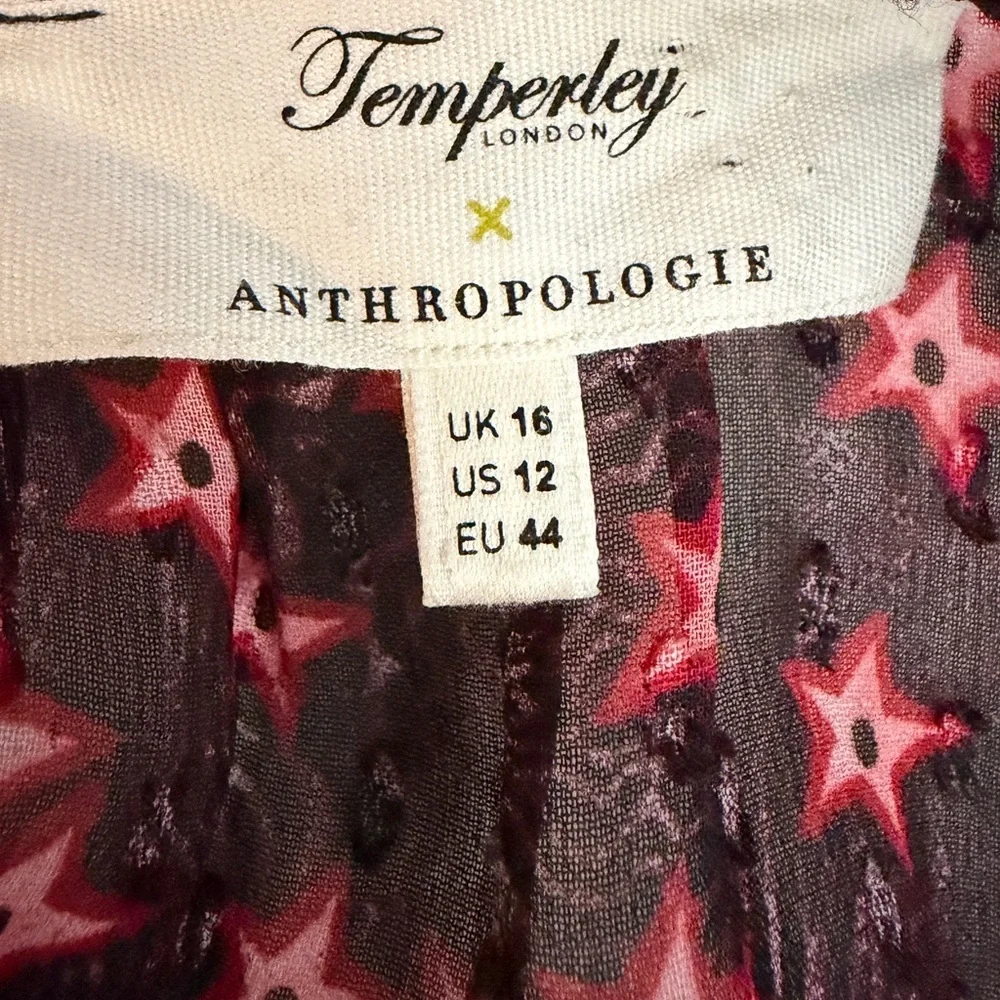 Anthropologie Temperley London Smocked Maxi Dress 12 - Picture 5 of 7